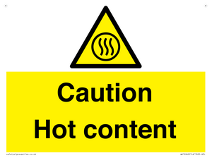 Caution Hot content